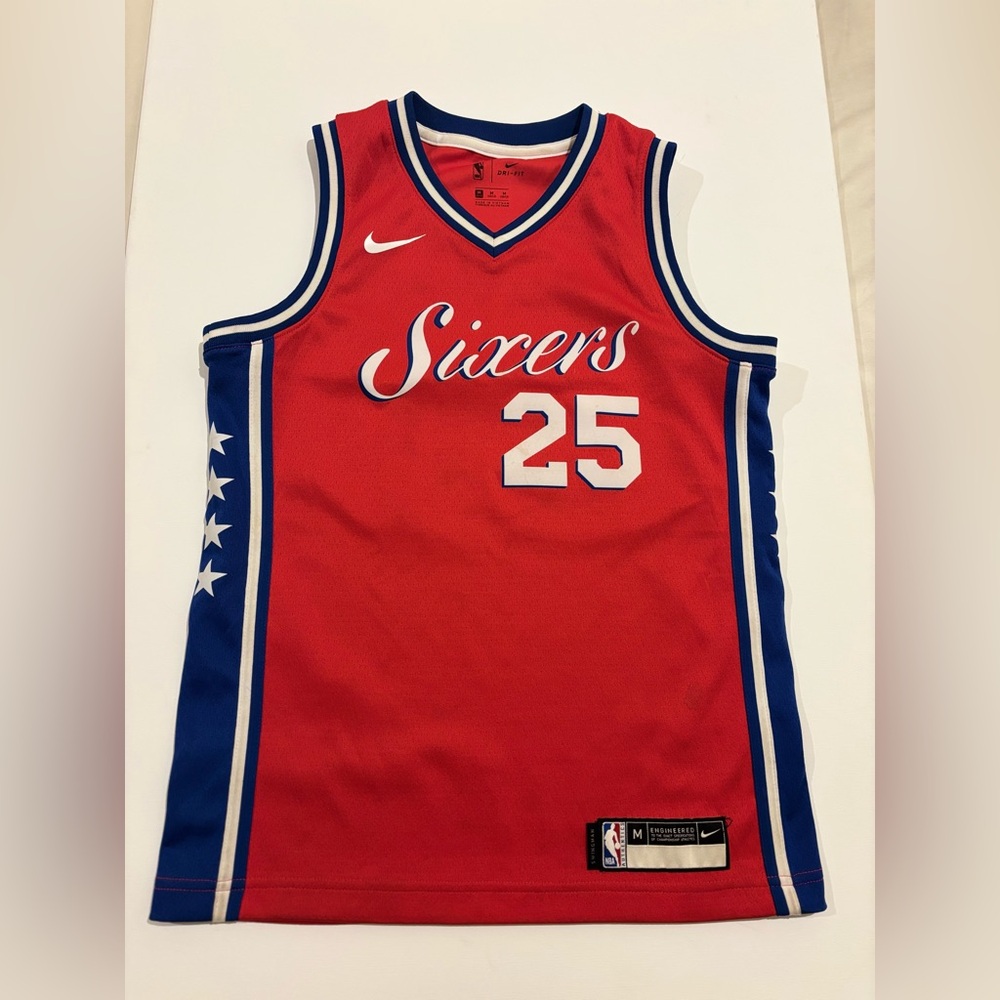 Red NBA Philadelphia Ben Simmons #25 NBA jersey size M